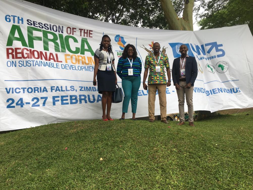 ACCESS members during the ARFSD 2020 forum in Victoria Falls Zimbabwe