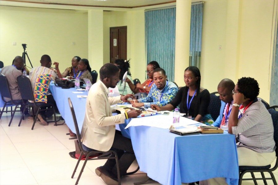 Participants during the breakout sessions